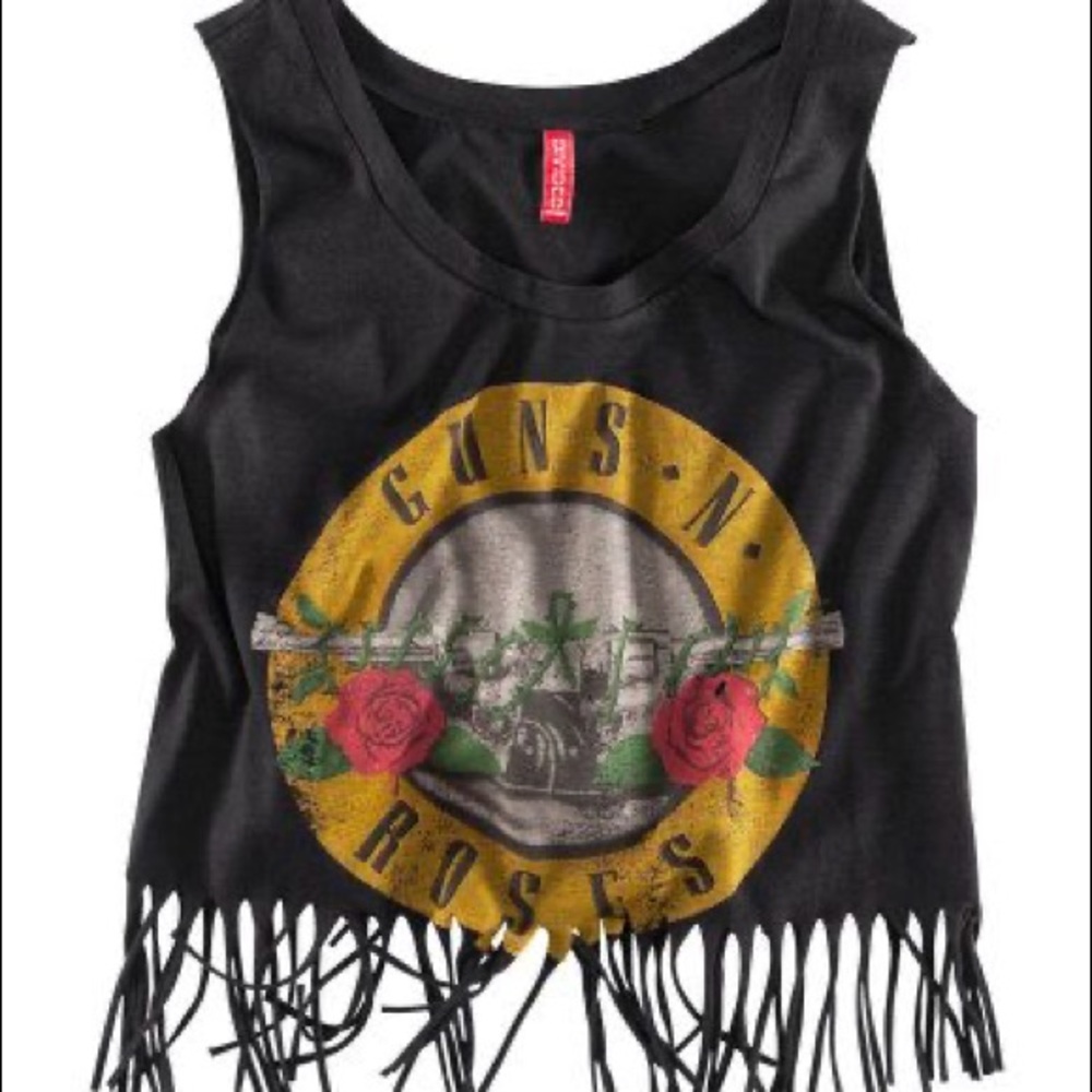 H&M • Guns and Roses tassel tank